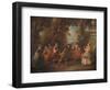 Children at Play in the Open-Nicolas Lancret-Framed Giclee Print