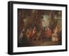 Children at Play in the Open-Nicolas Lancret-Framed Giclee Print