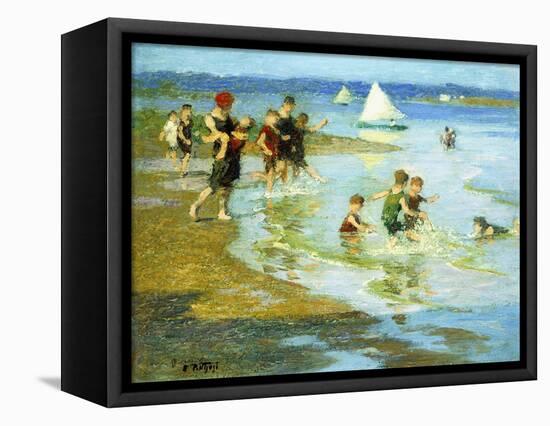 Children at Play on the Beach-Edward Henry Potthast-Framed Stretched Canvas