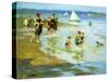 Children at Play on the Beach-Edward Henry Potthast-Stretched Canvas