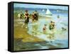 Children at Play on the Beach-Edward Henry Potthast-Framed Stretched Canvas