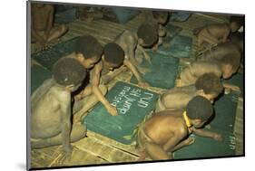 Children at School, Tari, Papua New Guinea-Carol Jopp-Mounted Photographic Print