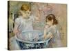 Children at the Basin, 1886-Berthe Morisot-Stretched Canvas