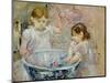 Children at the Basin, 1886-Berthe Morisot-Mounted Premium Giclee Print