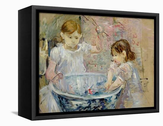 Children at the Basin, 1886-Berthe Morisot-Framed Stretched Canvas