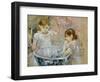 Children at the Basin, 1886-Berthe Morisot-Framed Giclee Print