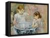 Children at the Basin, 1886-Berthe Morisot-Framed Stretched Canvas