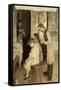 Children at the Hairdresser's-null-Framed Stretched Canvas