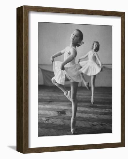 Children at the Pioneer Palace Being Taught Ballet-null-Framed Photographic Print