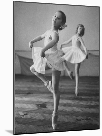 Children at the Pioneer Palace Being Taught Ballet-null-Mounted Photographic Print