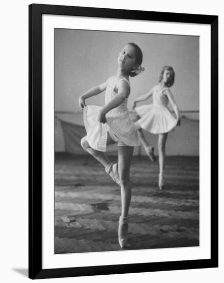 Children at the Pioneer Palace Being Taught Ballet-null-Framed Photographic Print