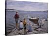 Children at the quay-Harald Oscar Sohlberg-Stretched Canvas