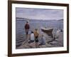 Children at the quay-Harald Oscar Sohlberg-Framed Giclee Print