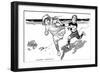 Children at the Seaside-Warwick Reynolds-Framed Premium Giclee Print