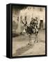 Children at the Village of Marg Near Cairo Riding a Donkey-null-Framed Stretched Canvas