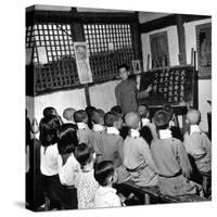 Children Attending Primary School-Carl Mydans-Stretched Canvas