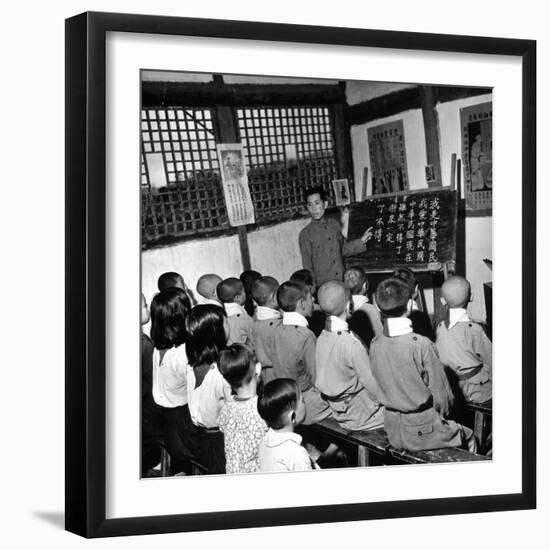 Children Attending Primary School-Carl Mydans-Framed Photographic Print