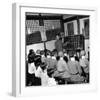 Children Attending Primary School-Carl Mydans-Framed Photographic Print