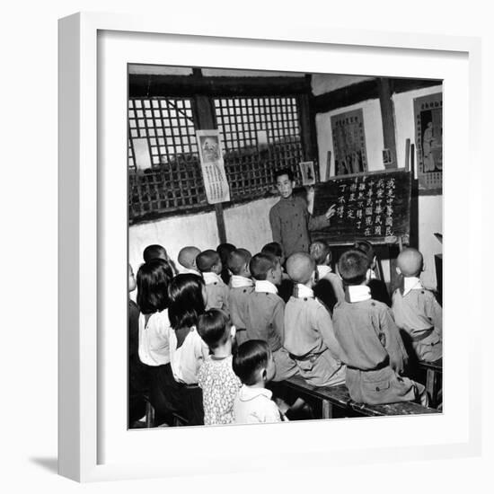 Children Attending Primary School-Carl Mydans-Framed Photographic Print