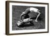 Children Being 'Crabs'-null-Framed Art Print