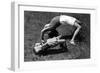 Children Being 'Crabs'-null-Framed Art Print