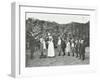 Children Being Weighed in the Garden, Montpelier House Open Air School, London, 1908-null-Framed Premium Photographic Print