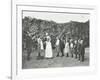 Children Being Weighed in the Garden, Montpelier House Open Air School, London, 1908-null-Framed Premium Photographic Print