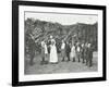 Children Being Weighed in the Garden, Montpelier House Open Air School, London, 1908-null-Framed Premium Photographic Print