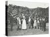 Children Being Weighed in the Garden, Montpelier House Open Air School, London, 1908-null-Stretched Canvas