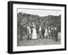 Children Being Weighed in the Garden, Montpelier House Open Air School, London, 1908-null-Framed Photographic Print