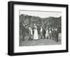 Children Being Weighed in the Garden, Montpelier House Open Air School, London, 1908-null-Framed Photographic Print