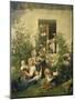 Children Blowing Bubbles, 1842-Ferdinand Georg Waldmüller-Mounted Giclee Print