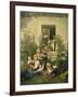 Children Blowing Bubbles, 1842-Ferdinand Georg Waldmüller-Framed Giclee Print