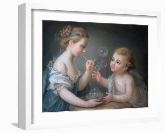 Children Blowing Bubbles-Jean-Etienne Liotard-Framed Giclee Print