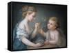 Children Blowing Bubbles-Jean-Etienne Liotard-Framed Stretched Canvas