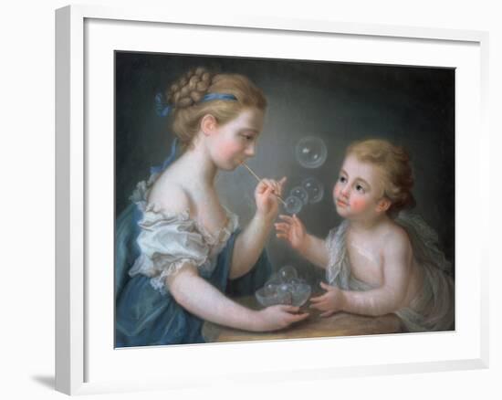 Children Blowing Bubbles-Jean-Etienne Liotard-Framed Giclee Print