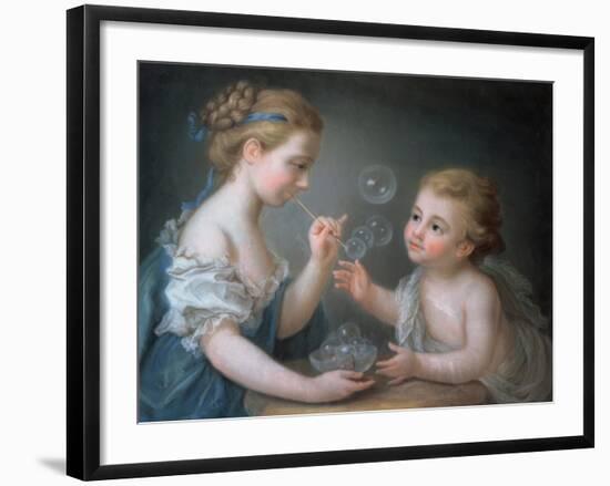 Children Blowing Bubbles-Jean-Etienne Liotard-Framed Giclee Print