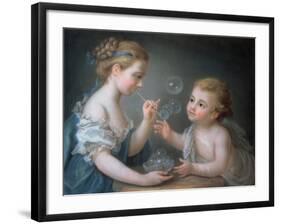 Children Blowing Bubbles-Jean-Etienne Liotard-Framed Giclee Print