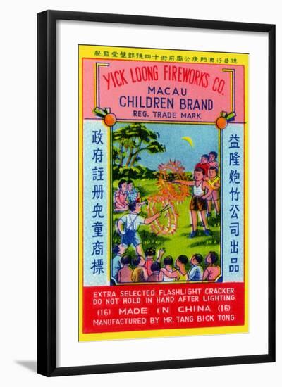 Children Brand Firecracker-null-Framed Art Print