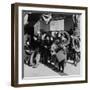 Children Bringing Scrap to the Block Office of Civilian Defense Headquarters. Chicago Nov, 1943-null-Framed Photo