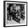 Children Bringing Scrap to the Block Office of Civilian Defense Headquarters. Chicago Nov, 1943-null-Framed Photo