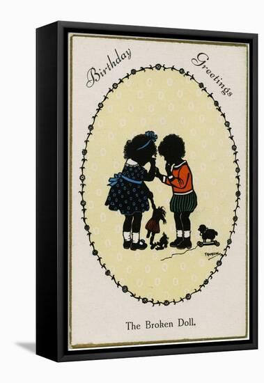 Children, Broken Doll-F Kaskeline-Framed Stretched Canvas