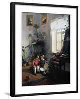 Children Browsing Picture Book, 1854-Ivan Fomich Khrutsky-Framed Giclee Print