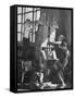 Children Building an Apartment House with Blocks-Nina Leen-Framed Stretched Canvas