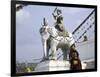 Children by Chorten, Nepal-Michael Brown-Framed Premium Photographic Print