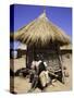 Children by Straw Huts, South Africa-Ryan Ross-Stretched Canvas