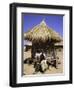 Children by Straw Huts, South Africa-Ryan Ross-Framed Photographic Print