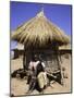 Children by Straw Huts, South Africa-Ryan Ross-Mounted Photographic Print