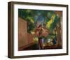 Children by the Fountain-Auguste Macke-Framed Giclee Print