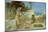 Children by the Mediterranean-William Stephen Coleman-Mounted Premium Giclee Print